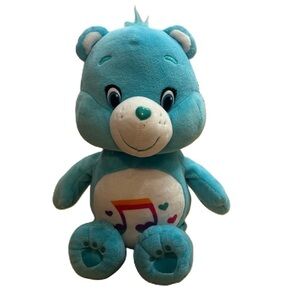 Care Bears Heart Song Plush Stuffed Animal Blue Kids Toy Heartsong